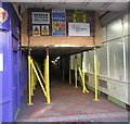 ST3188 : High Street end of Market Arcade scaffolding, Newport by Jaggery