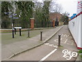 TQ3398 : Cycle path near Forty Hall, near Enfield by Malc McDonald