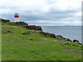 NT2084 : Navigation beacon at Hawkcraig Point by Mat Fascione