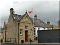 NY9364 : Flying the flag for Northumberland, Hexham by Stephen Craven