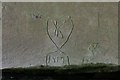 HY2216 : WWI Graffiti, Broch of Borwick, Orkney by Claire Pegrum