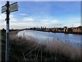 TF4510 : The River Nene looking north from Horseshoe Corner by Richard Humphrey