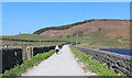 SD9954 : Walled Track beside Embsay Reservoir by Chris Heaton