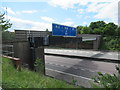 SO9573 : Footbridge over M5 Motorway just before M42 interchange by Roy Hughes