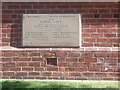 SE3427 : Former Rothwell primary school - foundation stone by Stephen Craven