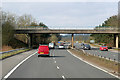 NS9877 : Westbound M9, Mill Road Bridge by David Dixon