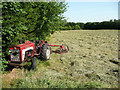 SE1224 : Sleeping tractor, Broad Oak Place, Hove Edge by Humphrey Bolton