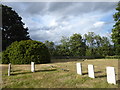 TQ4677 : First World War graves in Woolwich New Cemetery by Marathon