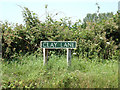 TG1319 : Clay Lane sign by Geographer