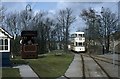 SK3455 : Steam and electric operation at Wakebridge, National Tramway Museum, Crich - 1985 by Alan Murray-Rust