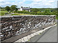 NY6758 : Harpertown Bridge parapet by Adrian Taylor