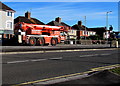 ST3090 : Orange mobile crane, Malpas, Newport by Jaggery