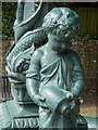 ST5196 : Cherub on a drinking fountain by Philip Halling