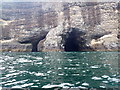 NO8781 : Trough Cove - middle and S entrances and rocky islet by Nigel Feilden