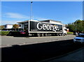 ST3486 : George articulated lorry, Central Avenue, Newport Retail Park by Jaggery