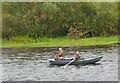 NT7334 : Fishing boat on the Tweed, Kelso by Jim Barton