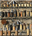 NT5015 : Chimney pots at Hawick by Walter Baxter