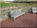 NT8825 : Shepherds' memorial bench by Oliver Dixon