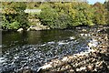 NY8801 : West Stonesdale: The River Swale after passing over Wain Wath Force (set of 2 images) by Michael Garlick