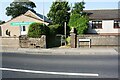 NY1152 : Footpath from B5300 between Greenrow Pentecostal Church and  bungalow by Roger Templeman