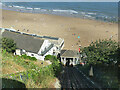 TA0487 : Scarborough south cliff lift, view from top station by Stephen Craven