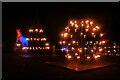 SP4415 : Blenheim Illuminations - (17) - Flaming torch structures by Rob Farrow