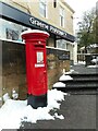 NS5574 : Pillar box beside Graeme Pharmacy by Richard Sutcliffe