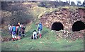 SO5817 : Lime burning at Bicknor - Welsh Bicknor, Herefordshire by Martin Richard Phelan