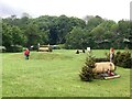 SJ8165 : Cross-country fences 6A and B at Somerford Park Horse Trials by Jonathan Hutchins