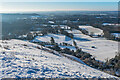 TQ2452 : Colley Hill in snow by Ian Capper