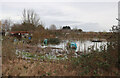 TL3968 : Longstanton allotments flooded by Hugh Venables