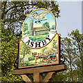 TM4899 : Ashby Dell St Mary's village sign by Adrian S Pye