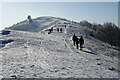 SO7643 : Walkers on the Malvern Hills by Philip Halling