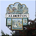 TM3441 : Alderton village sign by Adrian S Pye