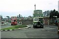 SX9091 : Broadway bus terminus, Cowick Lane, Exeter  1973 by Alan Murray-Rust