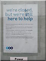 SP8901 : Bank Closed Notice at TSB, Great Missenden by David Hillas