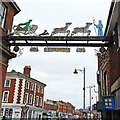 TF9813 : East Dereham town sign by Adrian S Pye