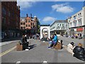 SJ8498 : George Floyd in Stevenson Square by Gerald England