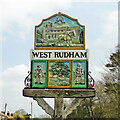 TF8127 : West Rudham village sign by Adrian S Pye