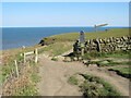 NZ9507 : Cleveland Way near Robin Hood's Bay by Malc McDonald