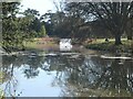 SE8675 : Cascade between the lower lakes, Scampston Hall parkland by Christine Johnstone