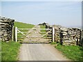 SD2785 : Gate near Stone Dikes Quarry by Adrian Taylor