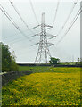 SE1226 : Power lines and pylon, Coley by Humphrey Bolton