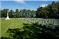 SJ9815 : Commonwealth War graves Cannock by Malcolm Neal