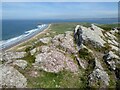 SS4190 : Rock outcrop above Rhossili Bay by Philip Halling