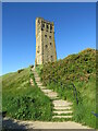 SE1513 : Steps to Victoria Tower, near Huddersfield by Malc McDonald