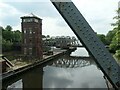 SJ7697 : Control tower from the Barton Swing Aqueduct by Christine Johnstone