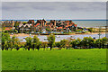 NU2310 : View towards Alnmouth from the A1086 Coast Route by David Dixon