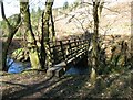 NY2433 : Footbridge over Halls Beck by Adrian Taylor