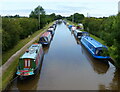 SJ6157 : Narrowboats moored along the Middlewich Branch Canal by Mat Fascione